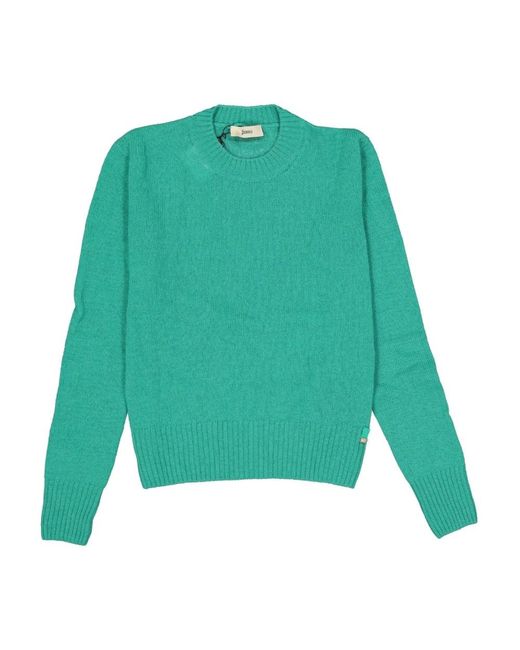 Herno Green Round-Neck Knitwear
