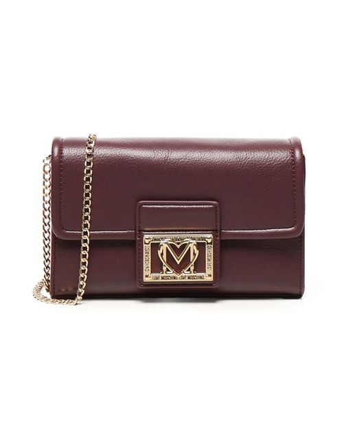 Cross Body Bags Love Moschino de color Purple