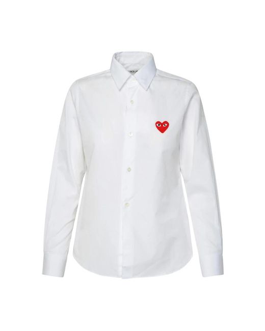 Blouses & shirts > shirts COMME DES GARÇONS PLAY en coloris White