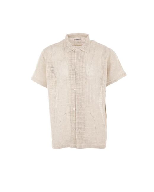 Bode Natural Short Sleeve Shirts for men