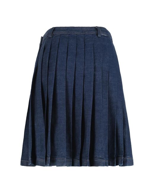 Denim Skirts di 7 For All Mankind in Blue