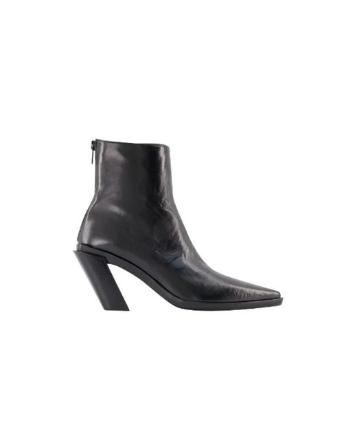 Ann Demeulemeester Black Florentine Ankle Boots - - - Leather