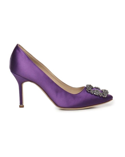 Manolo Blahnik Purple Pumps