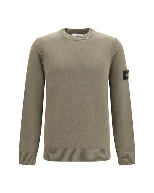 Stone Island Wool Sweater in het Gray voor heren