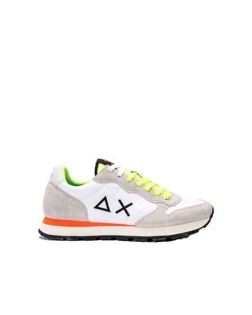 Sun 68 White Sneakers for men