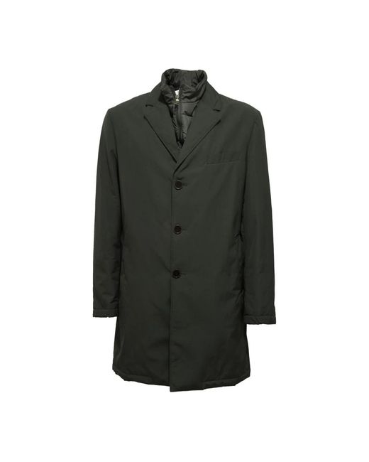 Trussardi Jassen ,Groen ,Groene Trenchcoat Met Afneembare Kraag in het Green voor heren