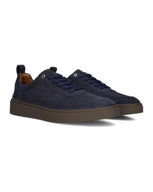 Stefano Lauran Blaue Low-Top-Sneaker Für Herren in Blue für Herren