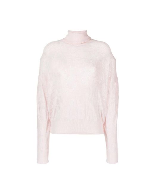 Knitwear > turtlenecks Twin Set en coloris Pink