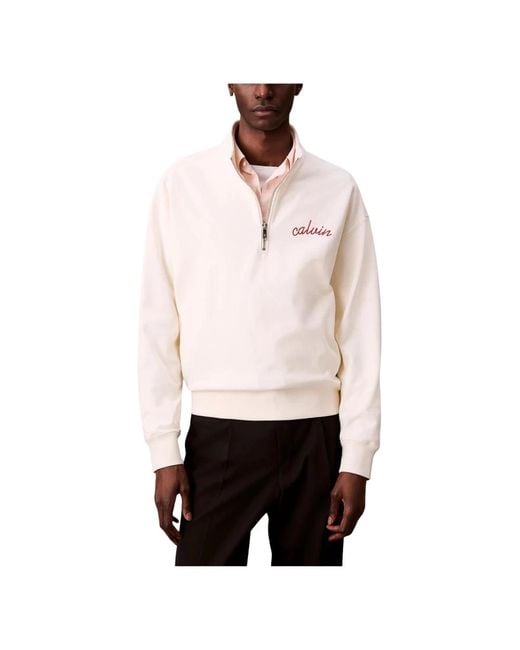 Calvin Klein White Sweatshirts for men
