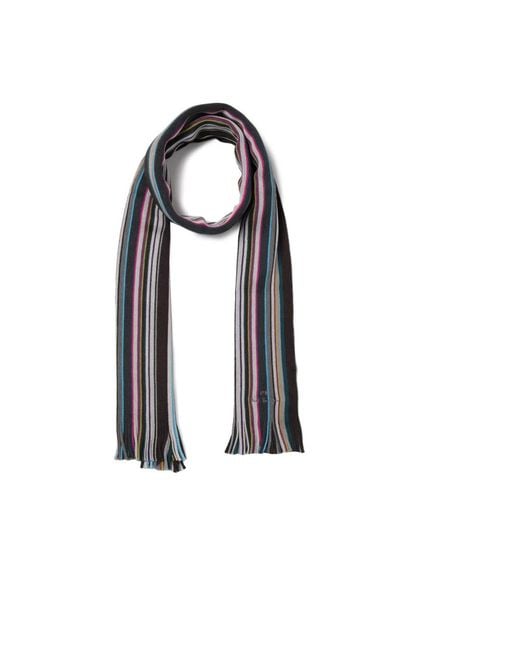 Paul Smith Black Winter Scarves for men