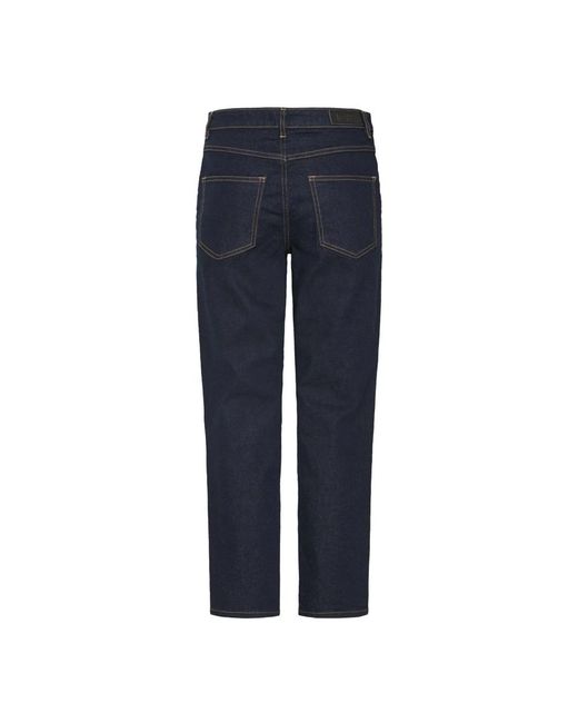 Cropped Jeans Ichi de color Blue
