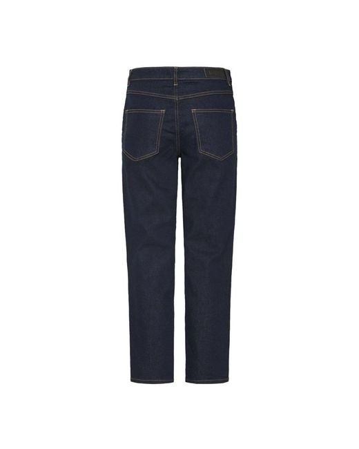 Ichi Jeans ,Blauw ,Denim Authentieke Blauwe Denim Straight Leg Jeans in het Blue