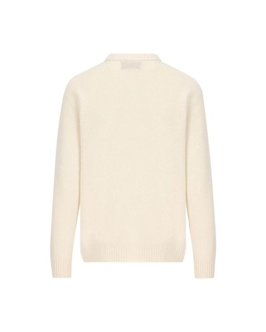 Round-Neck Knitwear Giada Benincasa de color White