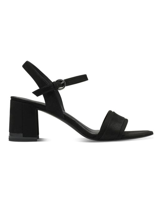 Tamaris Black High Heel Sandals