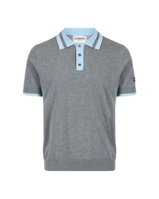 Iceberg Gray Polo Shirts for men