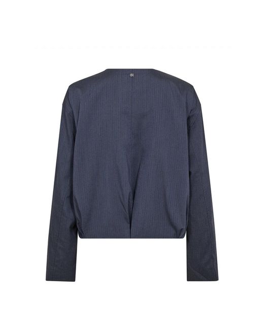 Mos Mosh Jassen ,Blauw ,Mmruby Bomber Jacket in het Blue