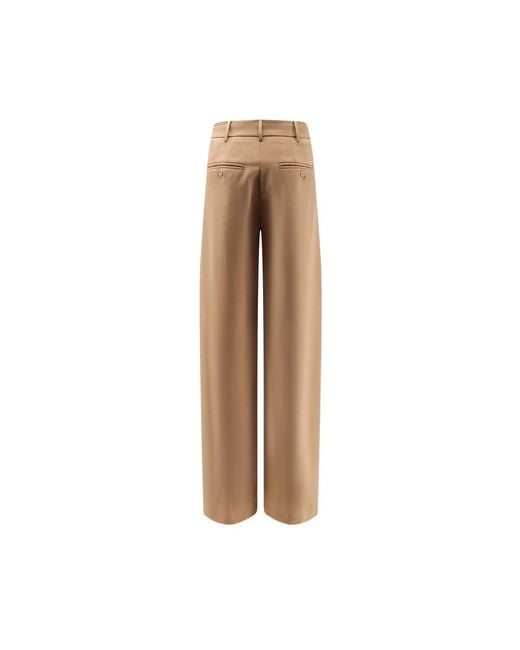 Semicouture Natural Wide Trousers