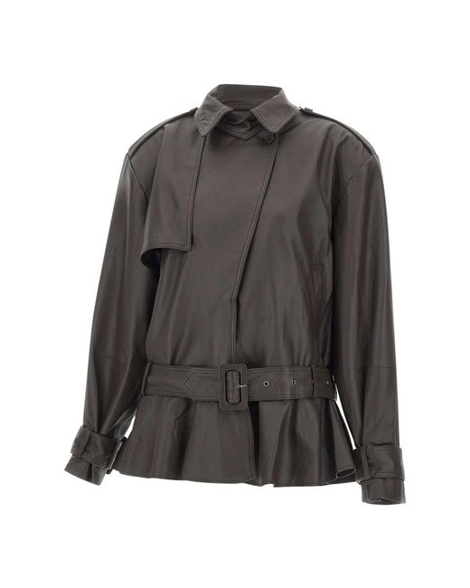 ROTATE BIRGER CHRISTENSEN Black Leather Jackets