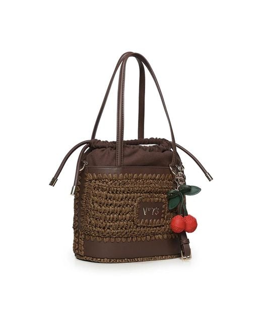V73 Brown Bucket Bags