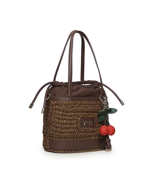 V73 Brown Bucket Bag
