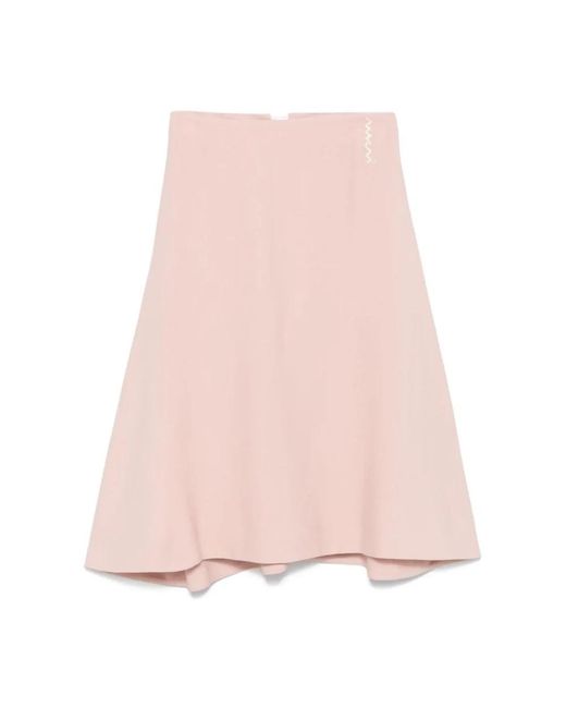 Marni Pink Midi Skirts