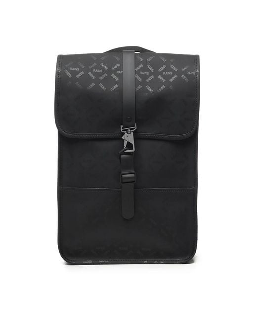 Rains Black Backpacks for men