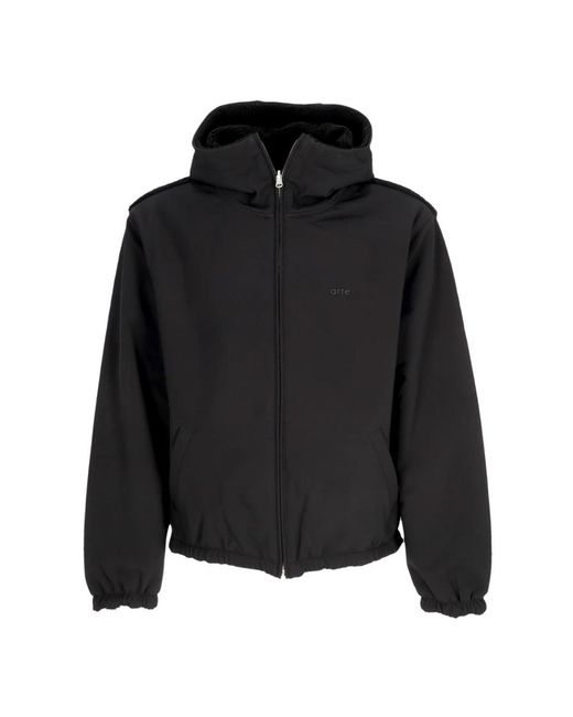 Arte' Jassen ,Zwart ,Nylon Nylon Technical Jacket in het Black voor heren
