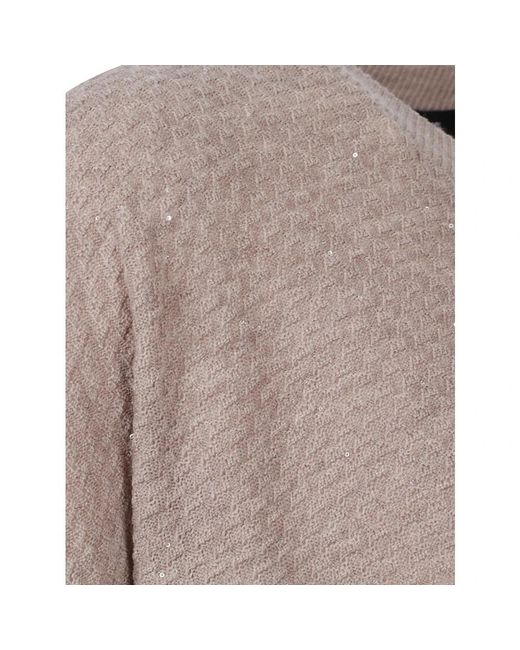 Fabiana Filippi Gray Round-Neck Knitwear