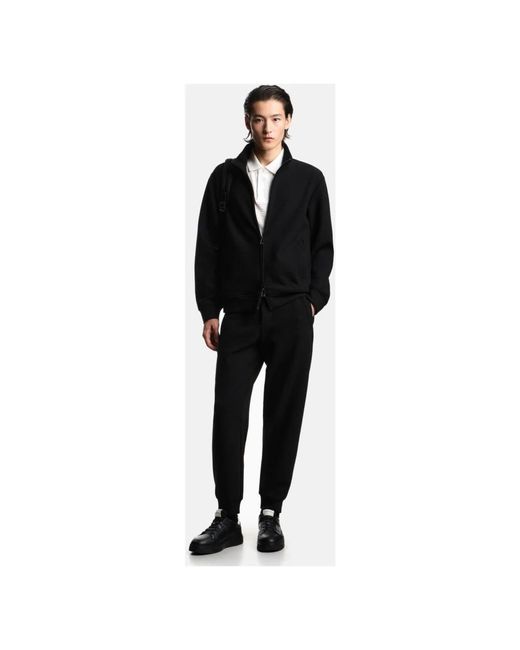 Emporio Armani Black Zip-Throughs for men