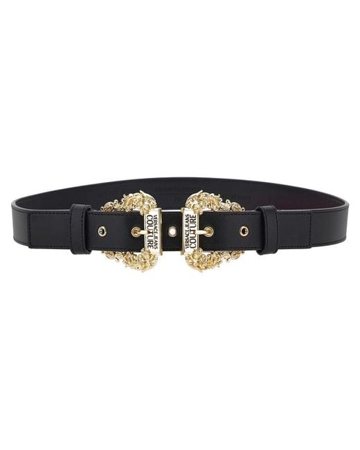 Colección de cinturones elegantes Versace de color Black