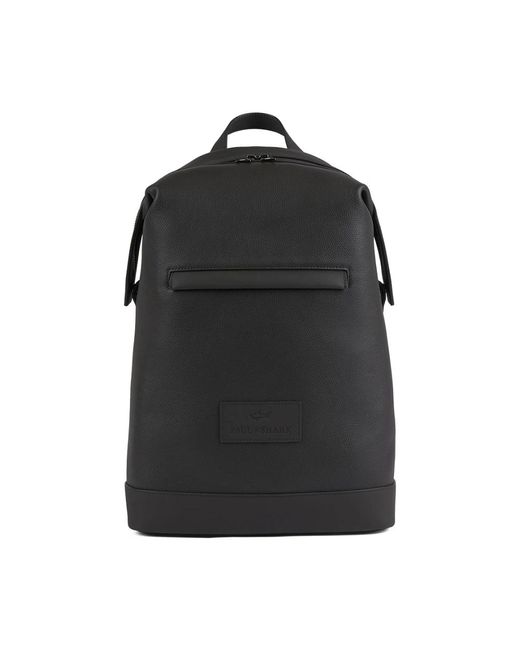 Paul & Shark Premium Leren Rugzak in het Black voor heren