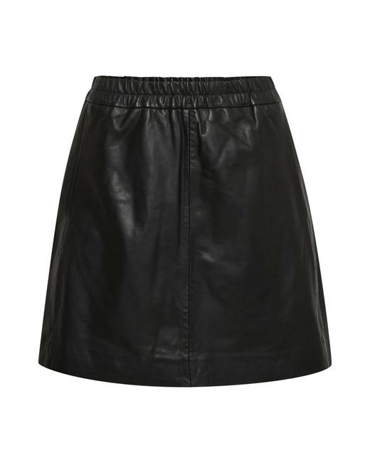 Inwear Black Leather Skirts