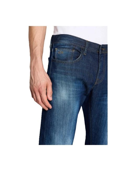 ARMANI EXCHANGE Blue Slim-Fit Jeans for men