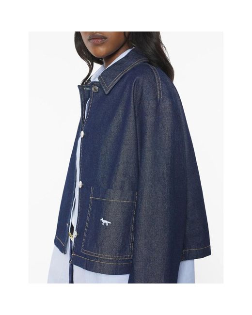 Maison Kitsuné Blue Denim Jackets
