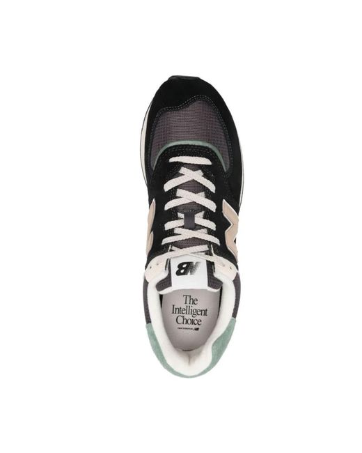 New Balance 574 Sneakers aus Wildleder in Black für Herren