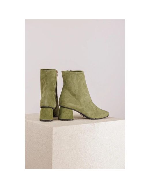 Carmens Green Heeled Boots