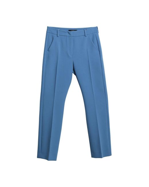 Weekend by Maxmara Blue Straight Trousers