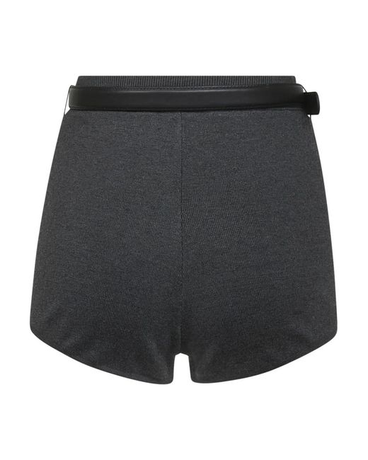 Self-Portrait Black Short Shorts