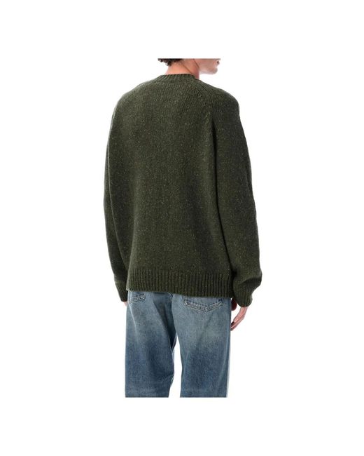 A.P.C. Green Round-Neck Knitwear for men