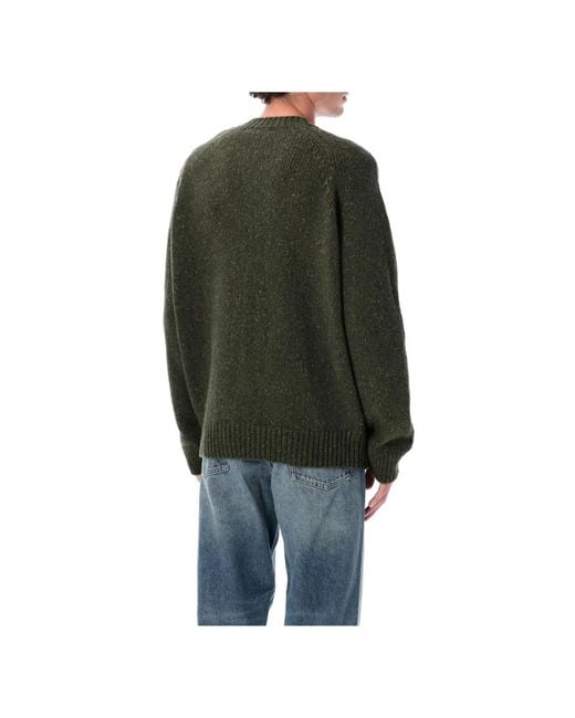 A.P.C. Green Round-Neck Knitwear for men