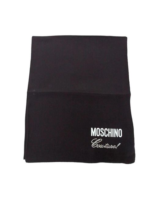 Moschino Black Winter Scarves
