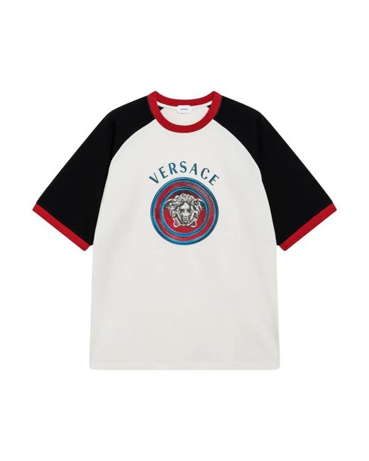Versace T-Shirt Met Medusa Moneta Print in het Black voor heren