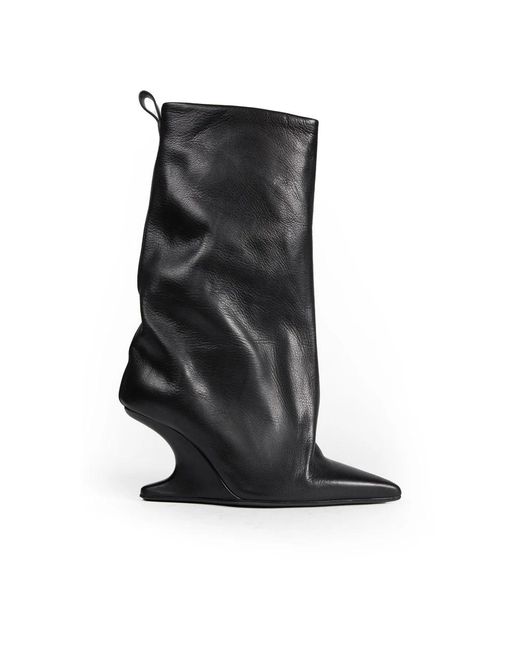 Rick Owens Black Heeled Boots