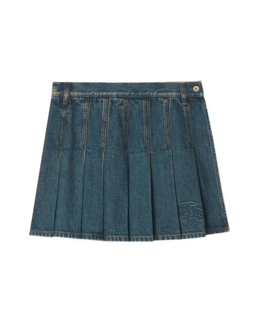 Burberry Blue Denim Skirts