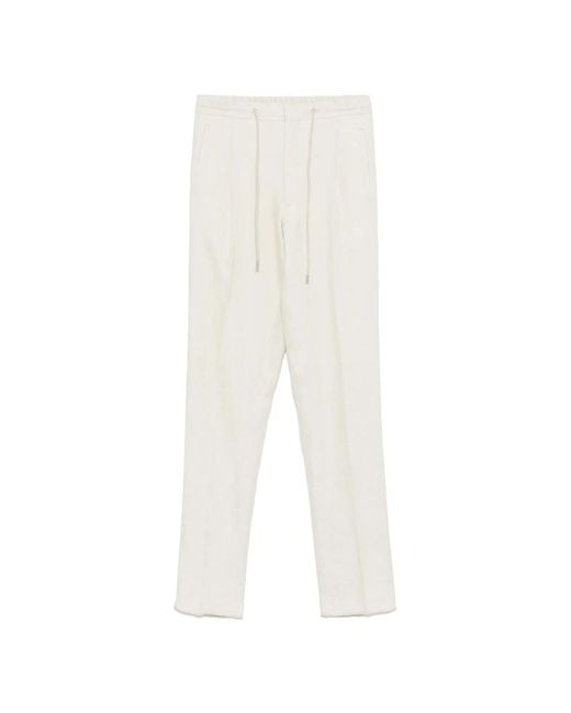 Lardini White Sweatpants for men