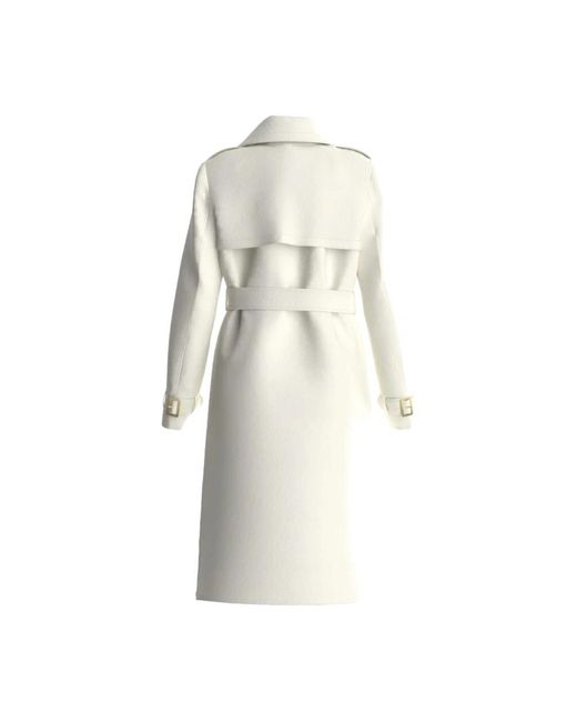 Coats > belted coats Guess en coloris White