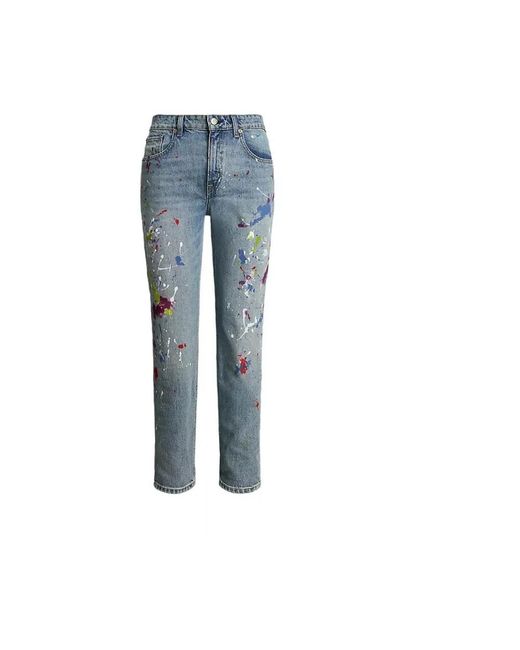 Cropped Jeans Ralph Lauren en coloris Blue