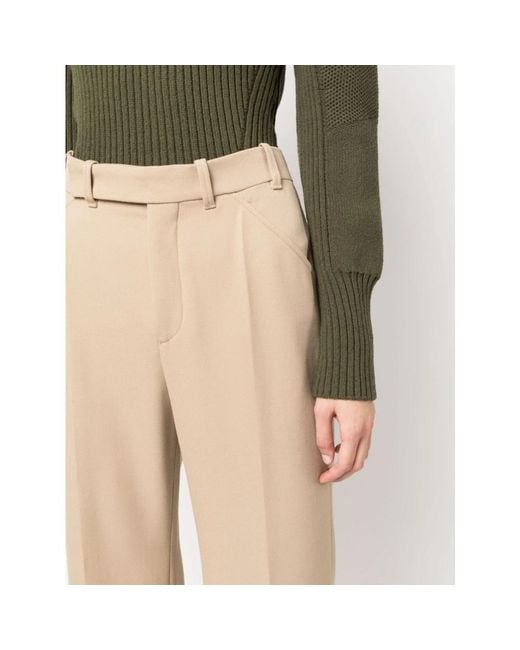 Chloé Natural Wide Trousers