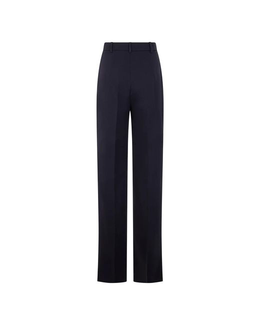 Max Mara Blue Straight Trousers