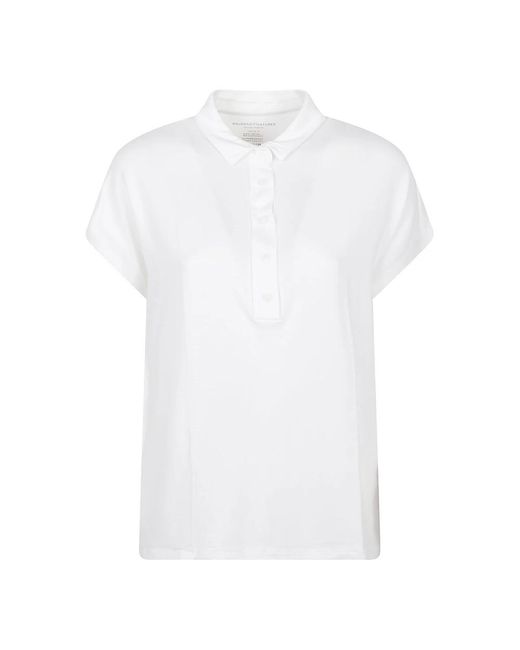 Majestic Filatures White Polo Shirts